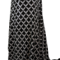 Klauber Black & White Chevron Sequin Lace dress 639520